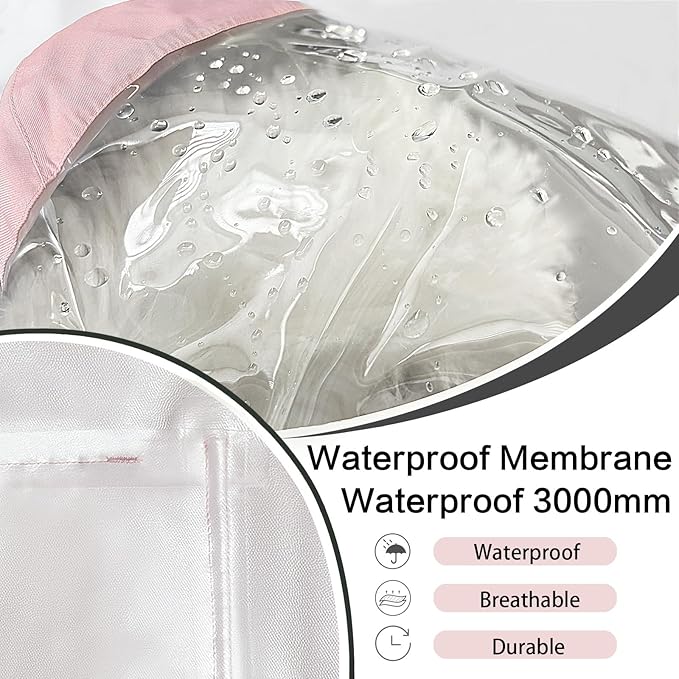 Dog Raincoat Waterproof, Adjustable Reflective Hooded Dog Rain Poncho with Leash Hole for Small Medium Large Dogs (Pink, X-Small)