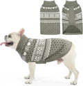 SCENEREAL Dog Sweaters for Medium Sized Dogs - Soft, Warm Turtleneck Pullover Fall Winter Dog Clothes, Knitted Argyle Dog Christmas Outfits, Ugly Pet Clothing for Boy Girl Puppy