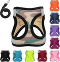 Dog Harness with Leash Set, No-Pull Step-in Reflective Pet Harness with 1 Leash Clips, Adjustable Soft Padded Easy Walk Dog Vest for Small Medium Large Dogs, Cats(Camouflage, Large)
