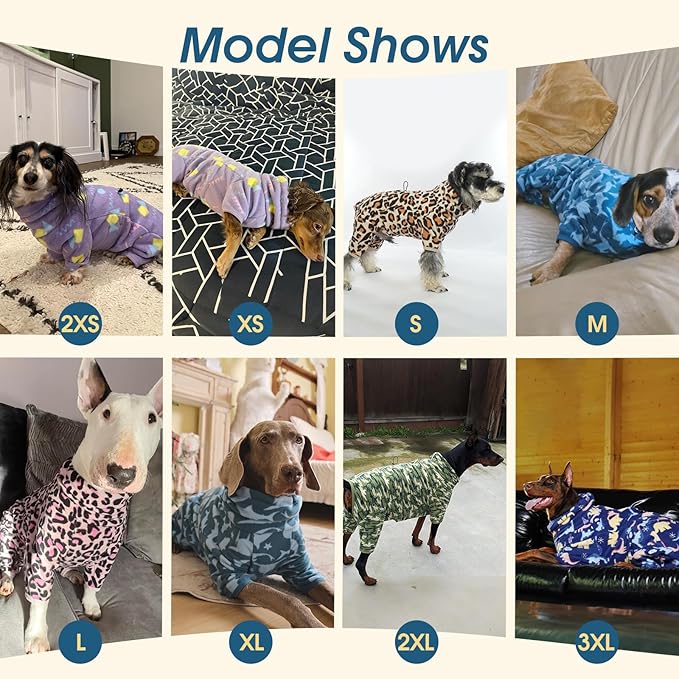 ROZKITCH Fleece Dog Jumpsuit, Pet Windproof Warm Cold Weather Jacket Vest with Luminous Zipper, Jumpsuit Apparel Outfit Clothes for Large Giant Dog Geometry 4XL