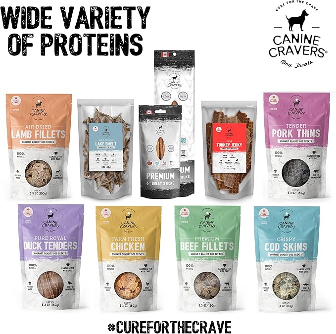 Canine Cravers Single Ingredient Dog Treats – Pure Turkey Jerky - Human Grade Air Dried Hypoallergenic Pet Food – Grain, Gluten, and Soy Free – 100% All Natural – 5.3 oz (Pack of 2)