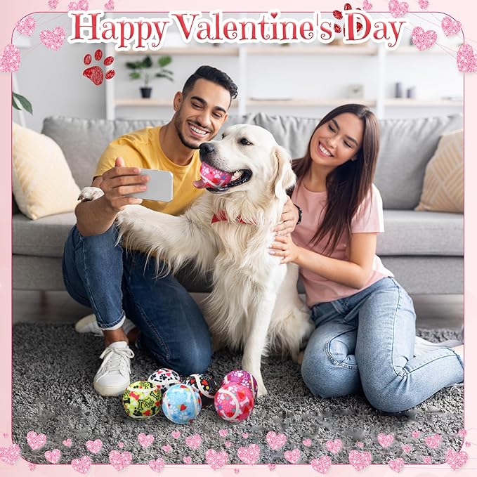 36 Pcs Dog Squeaky Tennis Balls 2.5 Inch Interactive Pet Toys Ball for Small Medium Large Dog Plush Chew Toys Teeth Cleaning for Aggressive Chewers Cat Interactive Training