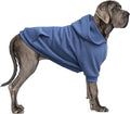 Extra Large Dog Clothes Hoodies Zip Up Sweaters for Big Dogs Labrador German Shepherd Blue 3XL