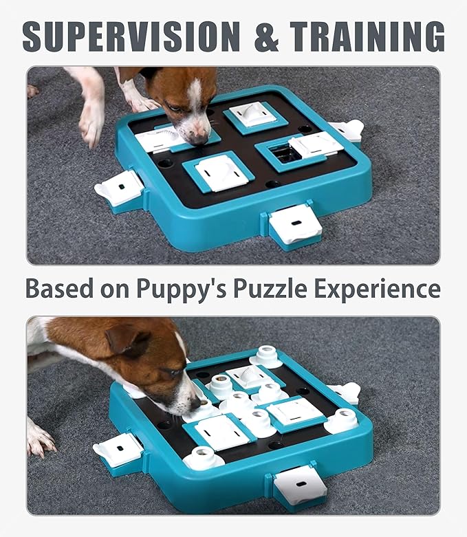 Dog Puzzle Toy, Food Treat Feeder, Mental Stimulation, Green