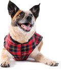 Goldpaw Duluth Double Fleece Dog Sweater Vest for Small Dogs - Soft, Stretchy Dog Fleece - Warm Pet Jacket for Fall and Winter - Premium Pet Outerwear - Machine Washable - Red Tartan/Black - Size 12