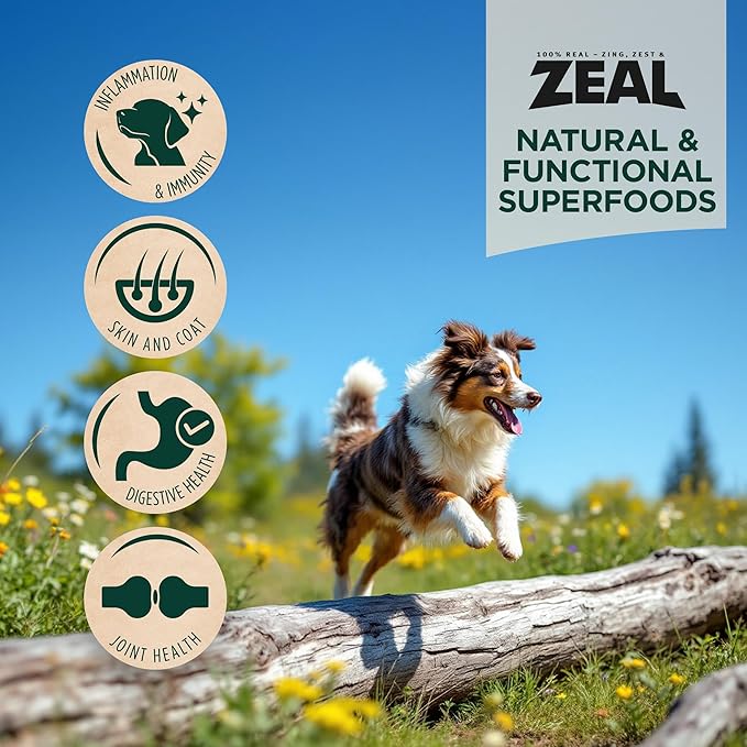 ZEAL Canada Air-Dried Turkey Recipe for Dogs - High Protein, Natural Superfoods, Nutrient Rich, No Fillers, Grain Free, Complete & Balanced (Turkey, 5 oz)