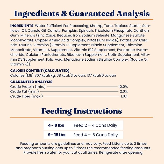 Solid Gold Wet Cat Food Shreds in Gravy - Canned Cat Food Made w/Real Tuna & Shrimp - Five Oceans Grain Free 16ct/6oz Can