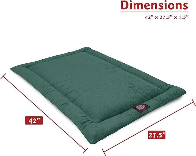 Majestic Pet Orthopedic Memory Foam Dog Crate Mat - Plush Pet Bed Pad for Crates & Kennels | USA Crafted | 42"x26" Villa Marine
