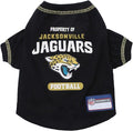 NFL Jacksonville Jaguars Dog T-shirt X-Large. - Licensed Shirt for Pets Team Colored with Team Logos- Premium Stretchable Materials for the comfort of your Dog & Cat