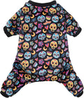 CuteBone Small Dogs Outfit Soft Puppy Onesies Pjs Halloween Dog Pajamas Pet Coat Cat Apparel Comfy Doggie Jumpsuit Bodysuit for All Seasons P73M