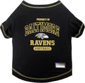 NFL Baltimore Ravens Dog T-shirt X-Large. - Licensed Shirt for Pets Team Colored with Team Logos- Premium Stretchable Materials for the comfort of your Dog & Cat