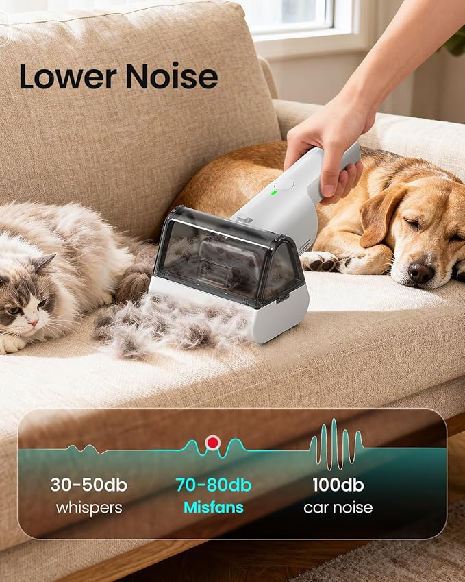Electric Pet Hair Removal Tool,2025-Upgrade Cat&Dog Hair Vacuum & Lint Rollers Remover,Automatic Portable Hair Tool for Indoor and Outdoor,Cat Bed,Climbing Frame,Board,Carpet,Mats,Car Mats