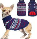 SCENEREAL Dog Sweaters for Small Dogs - Soft, Warm Turtleneck Small Dog Sweater, Ugly Knit Dog Christmas Outfits for Dachshund, Chihuahua, Pug, Yorkie,Winter Pet Clothes Girl Boy, XS