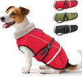 Dog Coat, Warm Dog Winter Coat Reflective Jacket Waterproof Fleece Vest, Pet Jacket Cozy for Cold Weather, Dogs Snowsuit Windproof, Adjustable Buckle for Medium Dogs