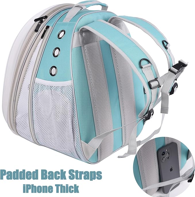 halinfer Dual Expandable Cat Backpack Carrier, Fit up to 20 lbs, Expandable Pet Carrier Backpack for Large Fat Cat and Small Puppy