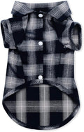 Koneseve Dog Shirt, Pet Plaid Clothes Shirt T-Shirt, Sweater Bottoming Shirt for Small Dog Cat Puppy Grid Adorable Wearing Stylish Cozy Halloween,Christmas Costumes (Blue;S/Small)