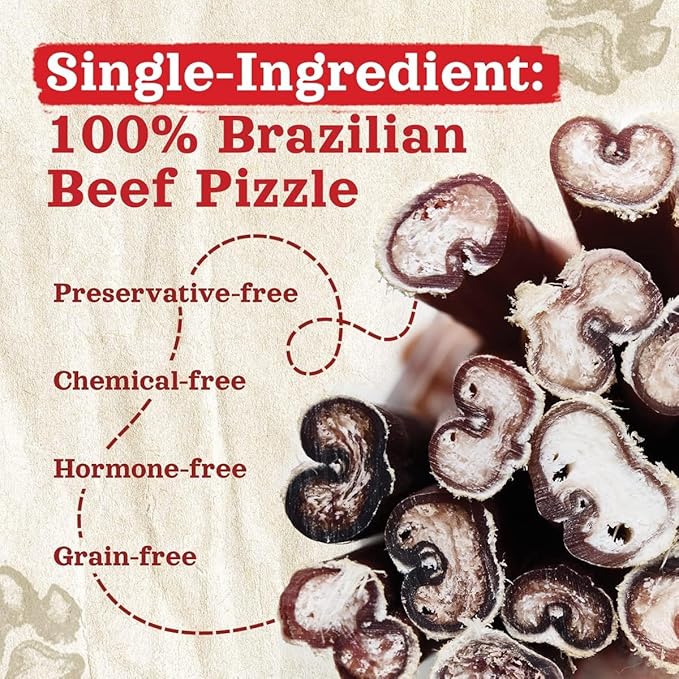 Natural Farm Odor-Free Thick Bully Sticks (12”, 10-Pack) All-Natural Long-Lasting Dog Chews, 100% Beef Pizzle, Grass-Fed, Grain-Free, Protein for Muscle Development & Energy, Perfect for Large Dogs