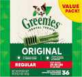 Greenies Original Regular Dental Dog Treats, 36 oz. Pack (36 Treats)