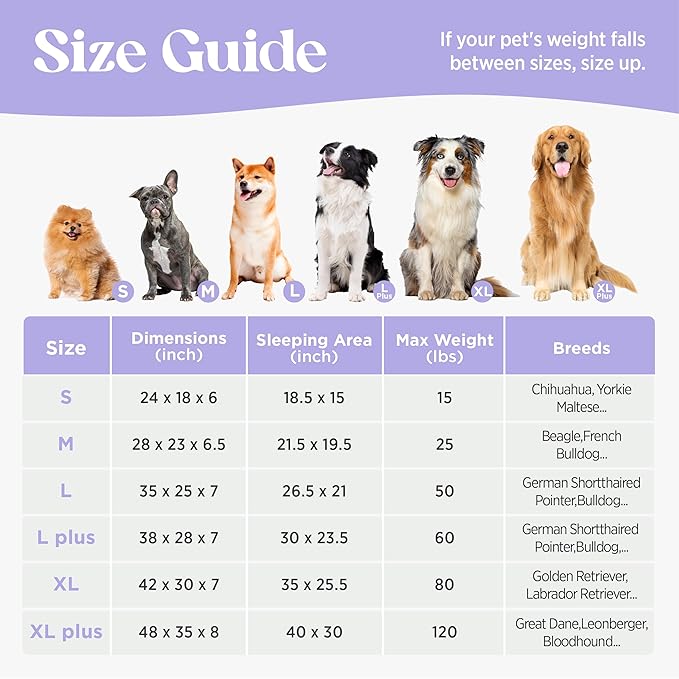 LE SURE Cute XL Dog Beds, Orthopedic Waterproof Dog Bed for Extra Large Dogs, High Back Non-Slip Bottom and Egg-Crate Foam Big Pet Couch Sofa with Washable Removable Cover, Blue