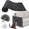 Cat Scratch Furniture Protector - 40" x 13.8" Trimmable Self-Adhesive Cats Claws Scratch Pads, DIY Cat Climbing Couch Protector for Scratch Post Cat Tree Replacement Indoor (Dark Gray)