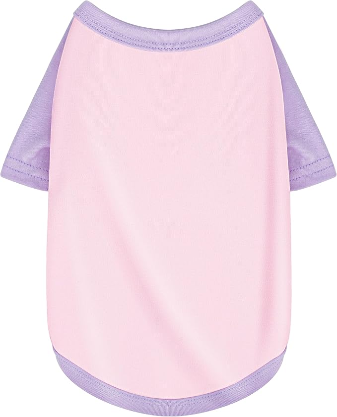 Stylish Pink Color Block Dog Shirt: Premium Polycotton Blend, Comfortable, Breathable, and Wrinkle-Resistant. Perfect Apparel for Small, Medium, & Large Dogs, a Must-Have for Pet Lovers 4XL