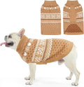 SCENEREAL Dog Sweaters for Small Medium Dogs - Soft, Warm Turtleneck Small Dog Sweater, Ugly Knit Dog Christmas Outfits for Dachshund, Chihuahua, Pug, Yorkie,Winter Pet Clothes Male Female