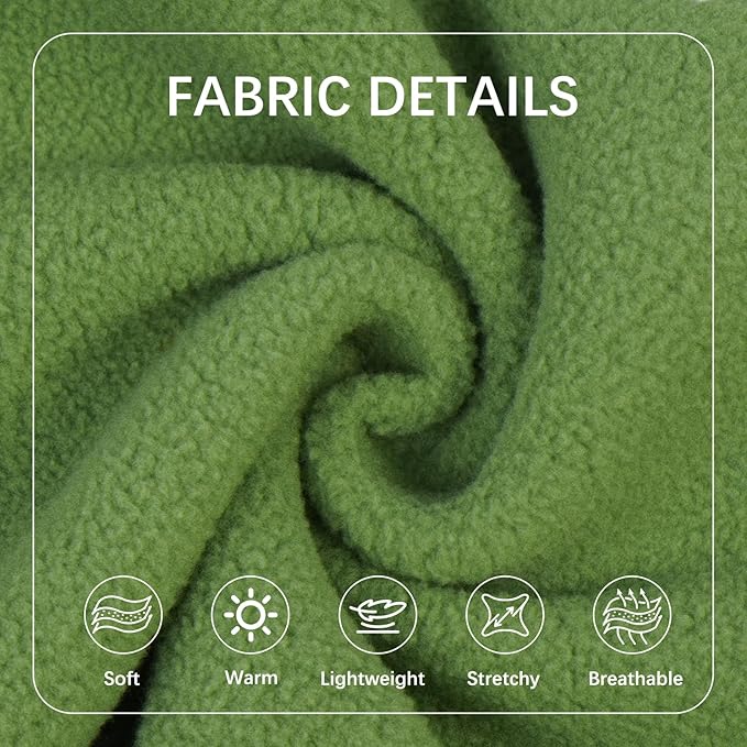 BRKURLEG Dog Sweater Warm Soft Fleece Dogs Sweaters, Turtleneck Sweatshirt for Small Medium Large Dogs, Dog Winter Coat, Christmas Pet Jacket with Zipper Cold Weather Coat (Green, XXL)