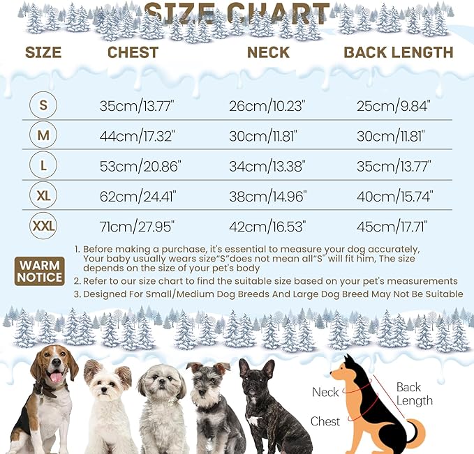 BRKURLEG Grey Dog Winter Coat, Cozy Winter Dog Jackets, Small Dogs Coat with Harness, Onesie Body Warm Puppy Jacket, Pet Reflective Windproof Cold Weather Jackets, Puppy Four-Legged Puffer Coats, L