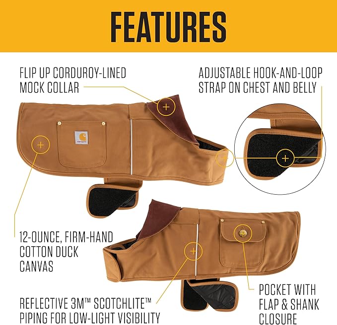 Carhartt Firm Duck Dog Chore Coat, Insulated Weather Resistant Jacket for Cold and Windy Conditions, Deep Wine, X-Large