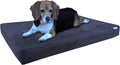 Dogbed4less Orthopedic Gel Memory Foam Pet Dog Bed, Waterproof Liner with External Microsuede Cover and Bonus Antislip Cover (Microsuede Espresso, 41"X27"X4" Inches)