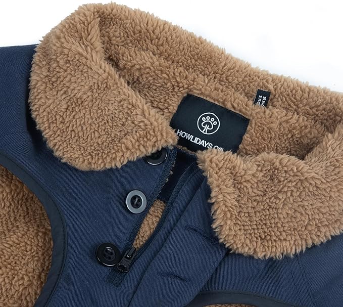 Sedona Dawn Dog Winter Jacket with Sherpa Fleece Lined Canvas for Medium and Large Breeds - Cold Weather Coat - 65 (XL)
