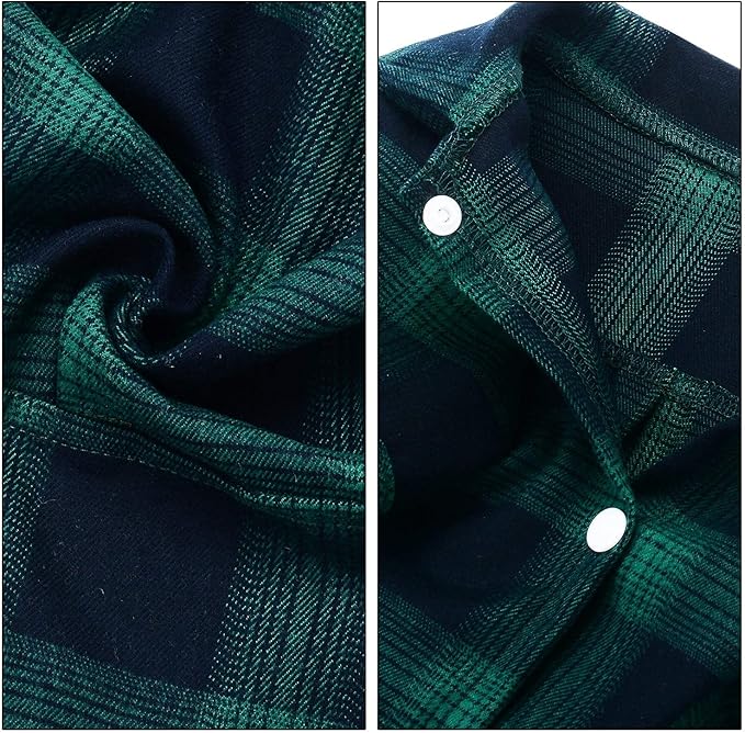 Koneseve Dog Shirt, Pet Plaid Clothes Shirt T-Shirt, Sweater Bottoming Shirt for Small Dog Cat Puppy Grid Adorable Wearing Stylish Cozy Halloween,Christmas Costumes (Green;L/Large)