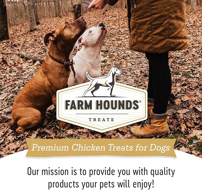 Farm Hounds - Chicken Trainers - Premium Natural Jerky for Dogs - 100% Humanely Raised Chicken - Easy-Break - Great for Training & Treats - No Added Fillers - Made in USA - 4.5oz - 1 Pack