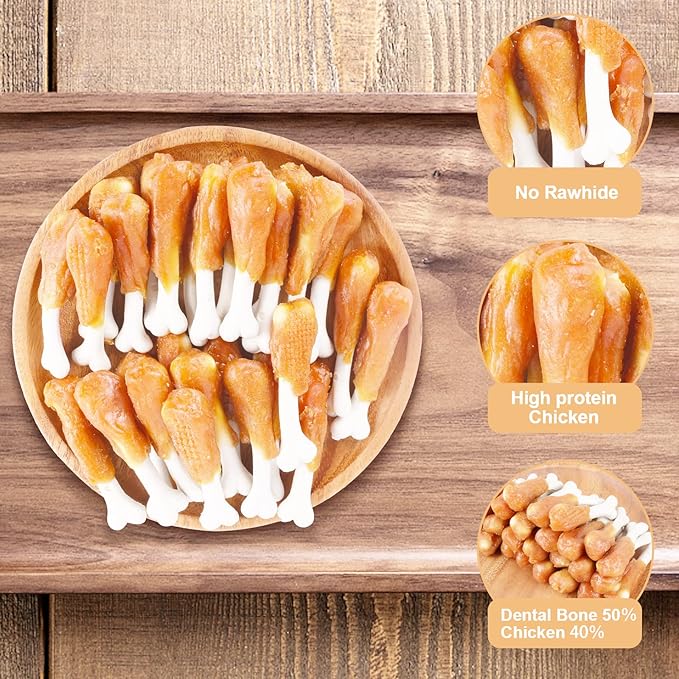 Chicken Calcium Bone Rawhide Free Dog Treats Dog Chews Puppy Training Teeth Clean Snacks 1 lb/454g
