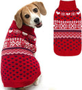 SCENEREAL Dog Sweaters for Small Medium Dogs - Soft, Warm Turtleneck Small Dog Sweater, Ugly Knit Dog Christmas Outfits for Dachshund, Chihuahua, Pug, Yorkie,Winter Pet Clothes Male Female