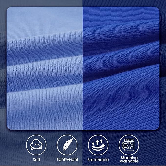 2 Pack Shirts for Large Dogs 4XL - Lightweight Breathable Dog Clothes, Prevent Overheating Summer Cool Tees for Doberman, Alaskan Malamute, Travel, Hiking, Beach, Lounge Wear, Sleeping, Blue