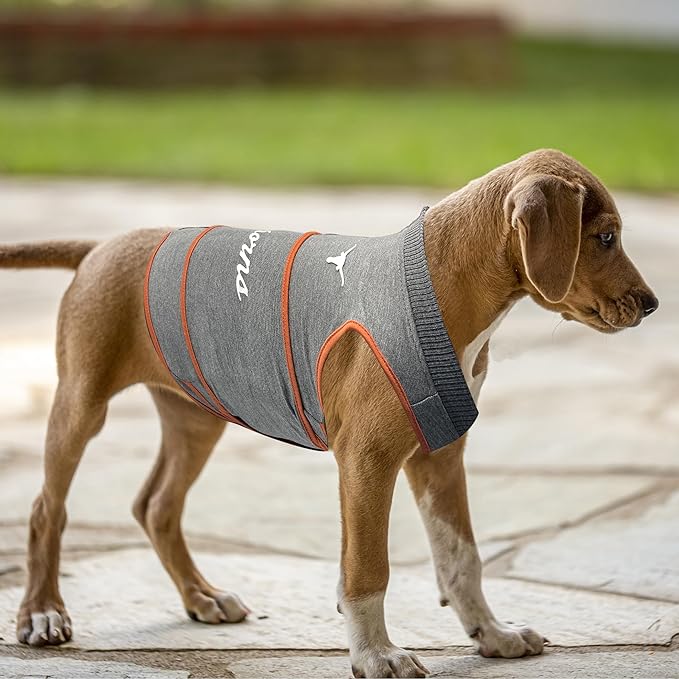 NCAA Texas Longhorns Dog Anxiety Shirt Calming Soothing Vest, for Dogs & Cats with Anxiety, Fears, Fireworks, Loud Noises, Dark, Lonely Keeps Dogs Calm Feeling Safe, Relaxing Jacket, Large
