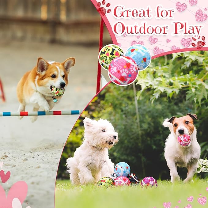 36 Pcs Dog Squeaky Tennis Balls 2.5 Inch Interactive Pet Toys Ball for Small Medium Large Dog Plush Chew Toys Teeth Cleaning for Aggressive Chewers Cat Interactive Training