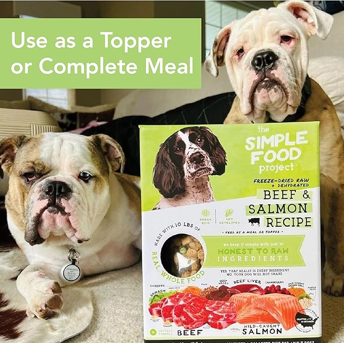Simple Food Project - Chicken & Turkey - Freeze Dried Raw Food for Dogs - 48oz