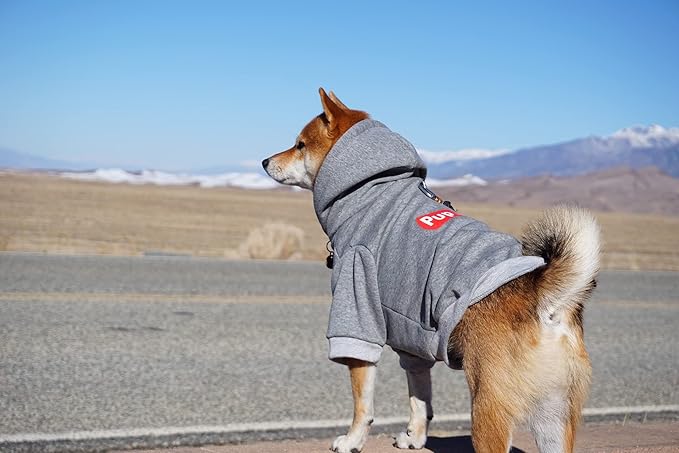 ChoChoCho Pup Dog Hoodie, Cat Hoodies - Stylish Streetwear Sweatshirt, Cotton Pet Clothing for Dog Cat Puppy Small Medium Large (5XL) - Gray