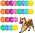 24 Pack 2.5 Inch Squeaky Dog Toy Balls Cleans Teeth and Promotes Dental and Gum Health, Spiky Dogs Chew Toys for Small, Medium & Large Dogs, Small Dog Balls for Aggressive Chewers, 8 Colors