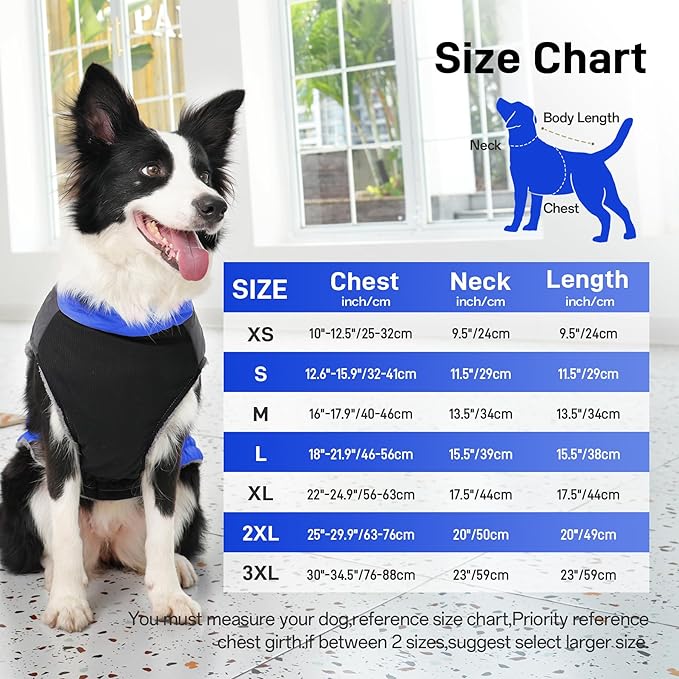 Warm Fleece Dog Coats for Small Dogs,D-Rings Waterproof Puppy Jacket for Cold Winter,Blue S