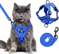 XL Cat Harness Escape Proof for Heavy Cats - Adjustable Vest Leash Set with 4 Buckles, Reflective Breathable Mesh for Extra Large Cats