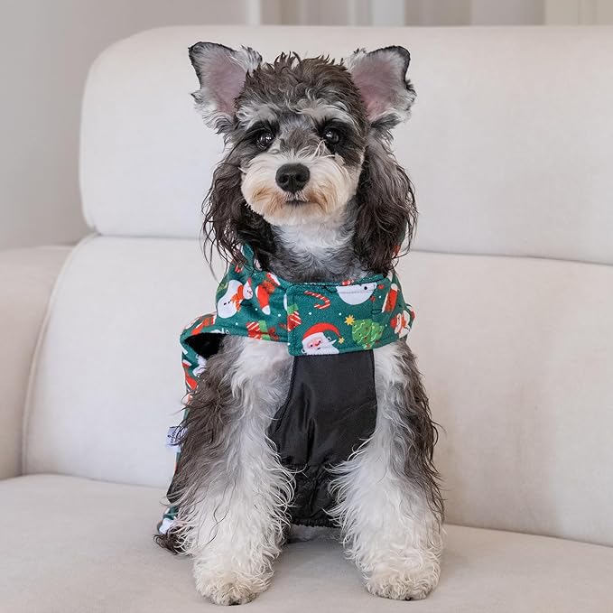 CuteBone Winter Dog Jacket - Reversible Waterproof Windproof Coat With Leash Hole - Soft, Thick, Adjustable Fits Small to Large Dogs