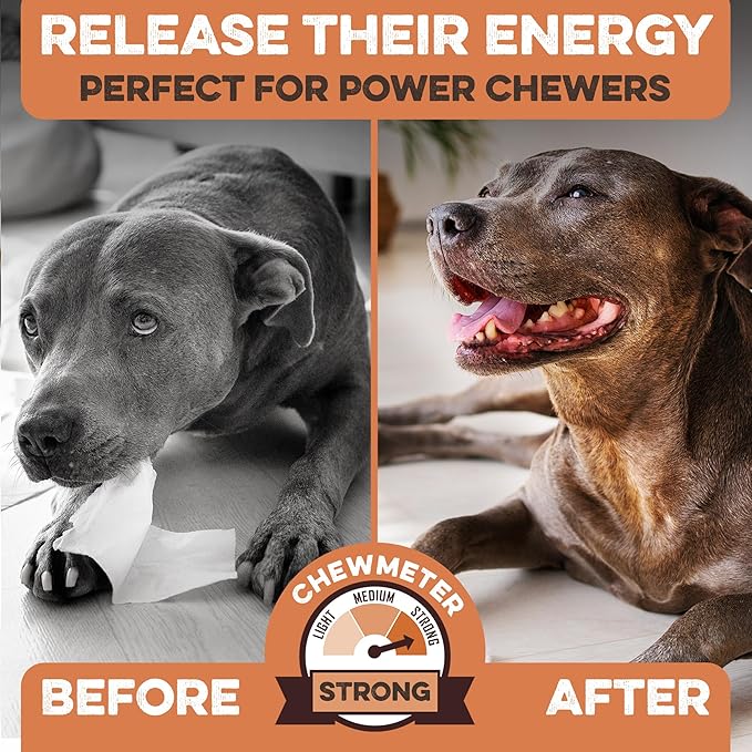 Premium Beef Cheek Rolls for Dogs 5-7" - (5-Pack) Long Lasting, Safe & Natural Rawhide Alternative Chews, Ideal for Large Dogs & Aggressive Chewers, Supports Dental Health & Digestion