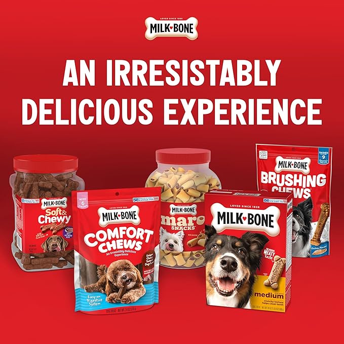Milk-Bone MaroSnacks Bacon Flavor Small Dog Treats With Bone Marrow, 40 Ounces (Pack of 2) (Packaging Design May Vary)