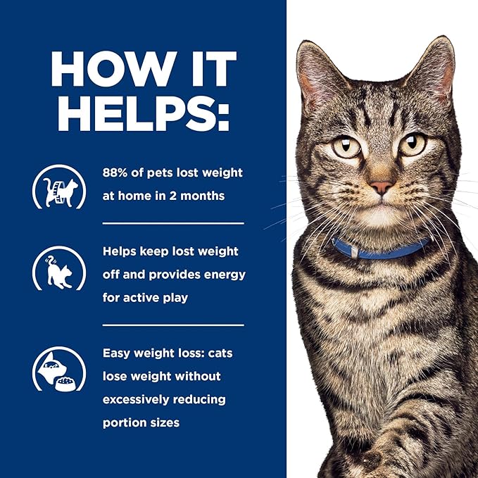 Hill's Prescription Diet Metabolic Weight Management Chicken Flavor Dry Cat Food, Veterinary Diet, 17.6 lb. Bag