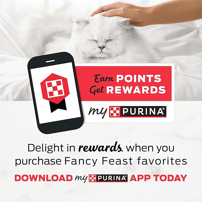 Purina Fancy Feast Classic Pate Ocean Whitefish and Tuna Feast Classic Grain Free Wet Cat Food Pate - (Pack of 24) 3 oz. Cans