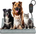 Large Pet Heating Pad Temperature AdjustmentAnti-bite Puppy with Timer Cat Dog Heating Pad Indoor Waterproof Pet Warming Pad Electric Heated Bed Mat Dog