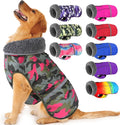 Dogcheer Warm Dog Coat, Waterproof Dog Jacket Reflective Adjustable Puppy Winter Coat with Buckle, Christmas Pet Snow Jacket Turtleneck Fleece Sweater for Small Medium Large Dogs - Camo Pink, M